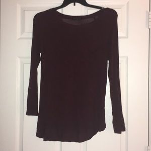Burgundy Long Sleeve